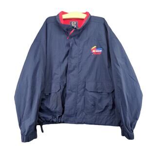 Gear for Sports NASCAR Racing Jacket Coat Size XXL Blue Embroidered